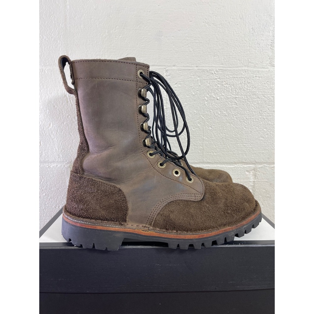 Jim Green x Rose Anvil Rugged African Trooper Boots Brown Leather Suede Men's 7